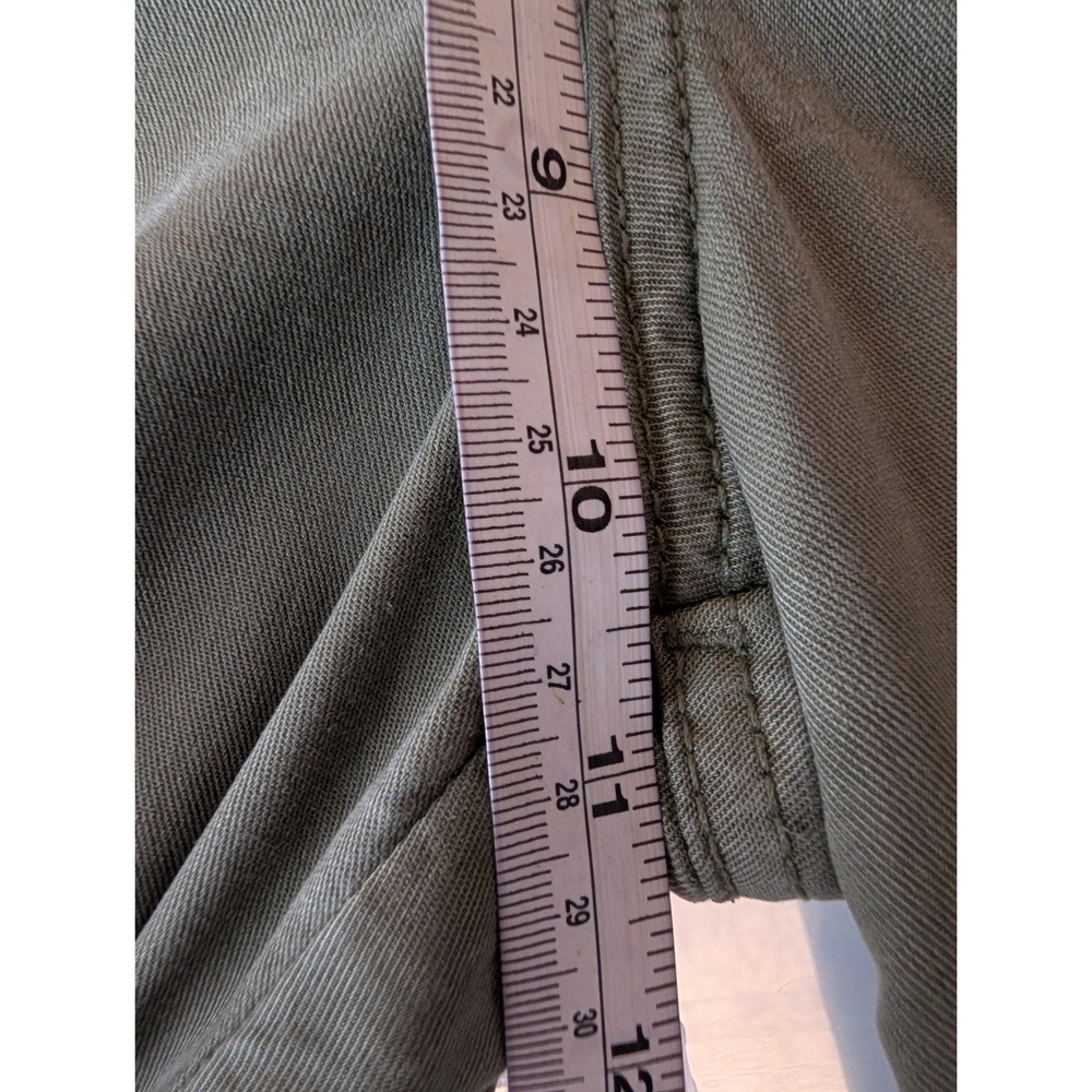 American Eagle Cargo Pants Women 0 Olive Green Stretch Utility 90s Y2K Gorpcore - Picture 11 of 12